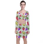 Fruits Pattern Background Food Top and Skirt Sets