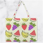 Fruits Pattern Background Food Zipper Medium Tote Bag