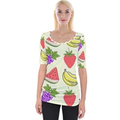 Wide Neckline T-Shirt 