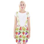 Fruits Pattern Background Food Braces Suspender Skirt