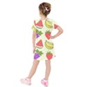 Kids  Short Sleeve Velvet Dress 