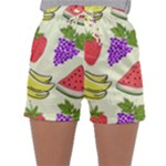 Fruits Pattern Background Food Sleepwear Shorts