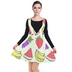 Plunge Pinafore Dress 