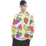 Fruits Pattern Background Food Men s Pullover Hoodie