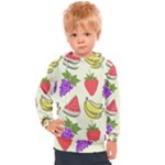 Fruits Pattern Background Food Kids  Hooded Pullover