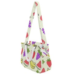 Rope Handles Shoulder Strap Bag 