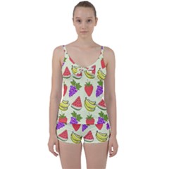 Tie Front Two Piece Tankini 