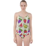 Fruits Pattern Background Food Cut Out Top Tankini Set