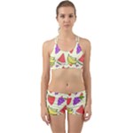 Fruits Pattern Background Food Back Web Gym Set