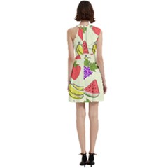 Cocktail Party Halter Sleeveless Dress With Pockets 
