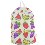 Fruits Pattern Background Food Foldable Lightweight Backpack