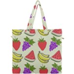Fruits Pattern Background Food Canvas Travel Bag