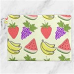 Fruits Pattern Background Food Canvas Cosmetic Bag (XXL)
