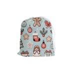 Christmas Cartoon Pattern Drawstring Pouch (Medium)
