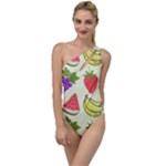 Fruits Pattern Background Food To One Side Swimsuit