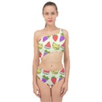 Fruits Pattern Background Food Spliced Up Two Piece Swimsuit