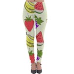 Fruits Pattern Background Food Lightweight Velour Leggings