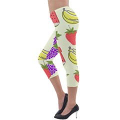 Lightweight Velour Capri Leggings  
