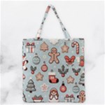 Christmas Cartoon Pattern Grocery Tote Bag