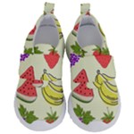 Fruits Pattern Background Food Kids  Velcro No Lace Shoes