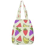 Fruits Pattern Background Food Center Zip Backpack
