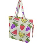 Fruits Pattern Background Food Drawstring Tote Bag