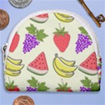 Fruits Pattern Background Food Horseshoe Style Canvas Pouch