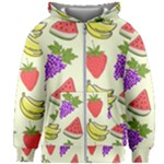 Fruits Pattern Background Food Kids  Zipper Hoodie Without Drawstring