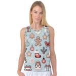 Christmas Cartoon Pattern Women s Basketball Tank Top