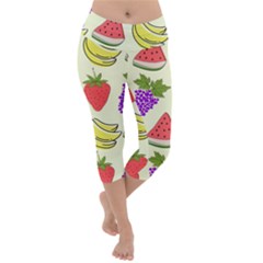 Lightweight Velour Capri Yoga Leggings 