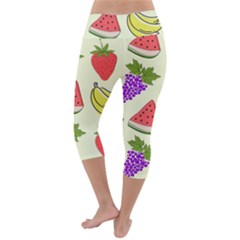 Lightweight Velour Capri Yoga Leggings 
