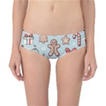 Christmas Cartoon Pattern Classic Bikini Bottoms