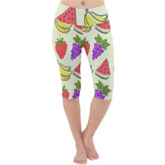 Lightweight Velour Cropped Yoga Leggings 