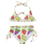 Fruits Pattern Background Food Kids  Classic Bikini Set