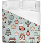 Christmas Cartoon Pattern Duvet Cover (King Size)