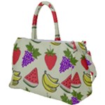 Fruits Pattern Background Food Duffel Travel Bag