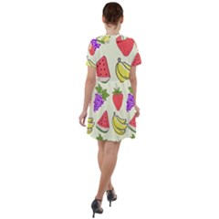 Short Sleeve Shoulder Cut Out Dress  