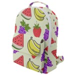 Fruits Pattern Background Food Flap Pocket Backpack (Small)