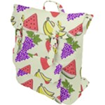 Fruits Pattern Background Food Buckle Up Backpack