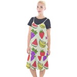Fruits Pattern Background Food Camis Fishtail Dress