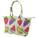 Fruits Pattern Background Food Canvas Shoulder Bag