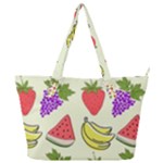 Fruits Pattern Background Food Full Print Shoulder Bag