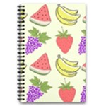 Fruits Pattern Background Food 5.5  x 8.5  Notebook
