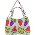 Fruits Pattern Background Food Double Compartment Shoulder Bag