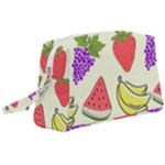Fruits Pattern Background Food Wristlet Pouch Bag (Large)