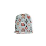 Christmas Cartoon Pattern Drawstring Pouch (XS)