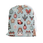 Christmas Cartoon Pattern Drawstring Pouch (2XL)
