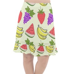 Fishtail Chiffon Skirt 