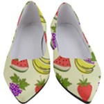 Fruits Pattern Background Food Women s Block Heels 