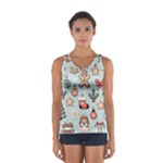 Christmas Cartoon Pattern Sport Tank Top 